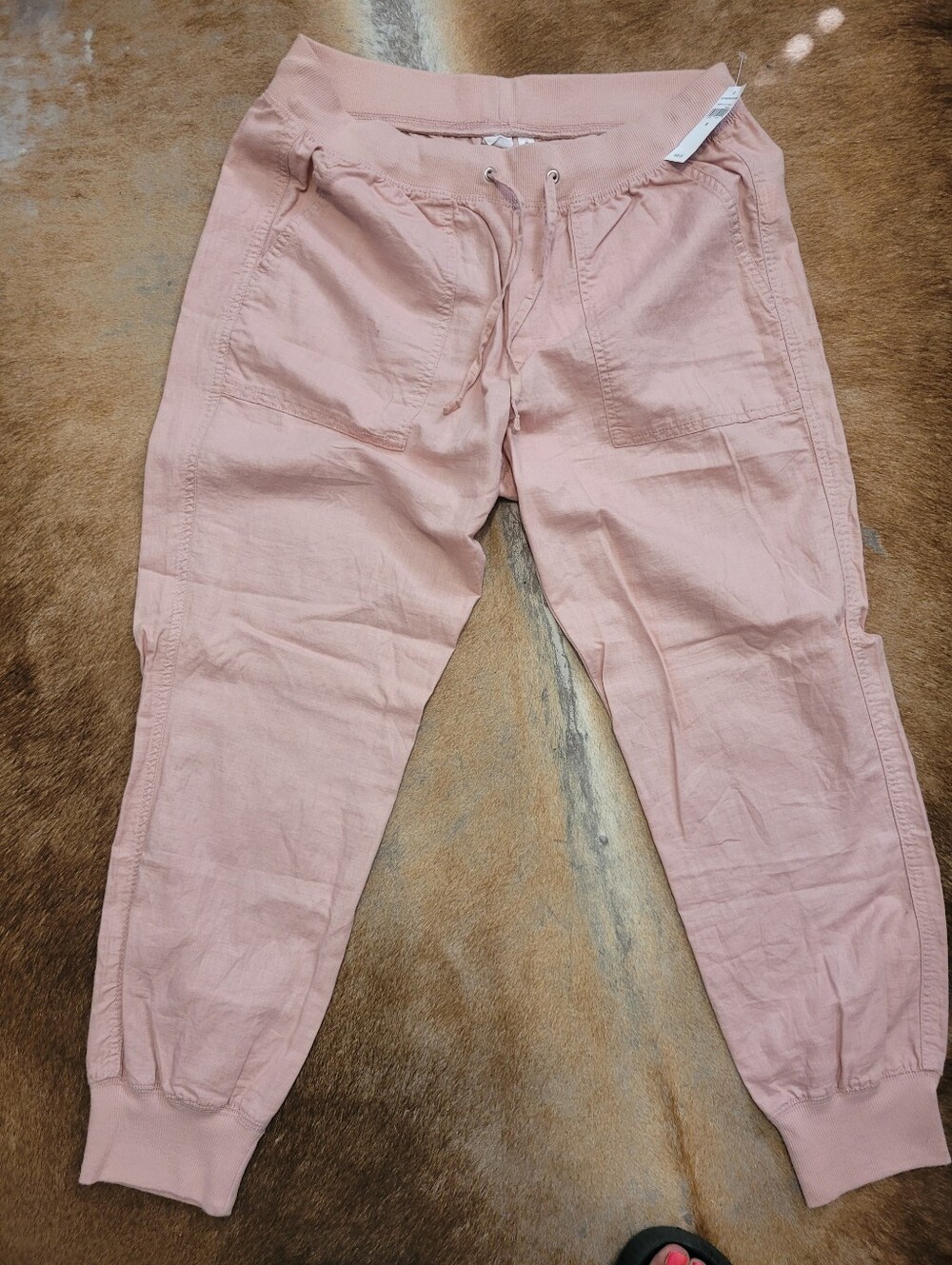 GAP Cargo Jogger Pants Women's Medium Pink Utility Drawstring NWT